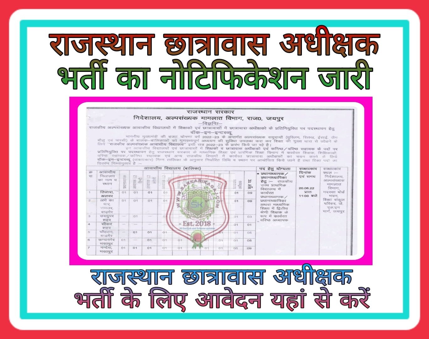 rajasthan-hostel-superintendent-recuritment-2022